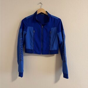 5/$55 !! 🔥 Gymshark Blue Bomber Jacket for Women